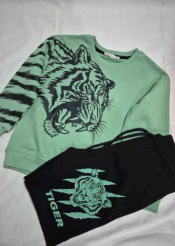 Renkli Baskılı Erkek Çocuk Eşofman Takımı - Görsel 3