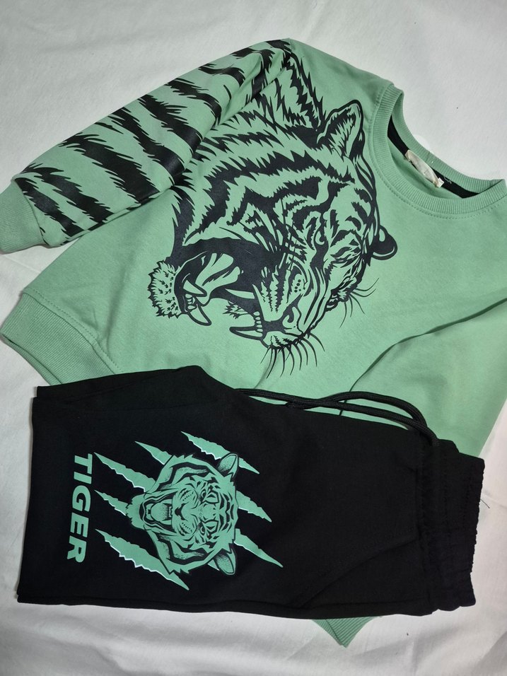 Renkli Baskılı Erkek Çocuk Eşofman Takımı - Görsel 2