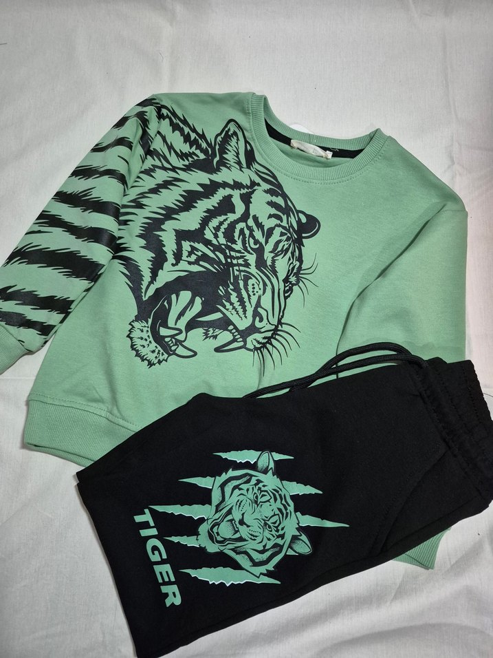 Renkli Baskılı Erkek Çocuk Eşofman Takımı - Görsel 3