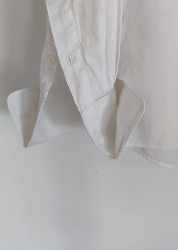 Beyaz Erkek Kol Düğmeli Klasik Gömlek - Görsel 2