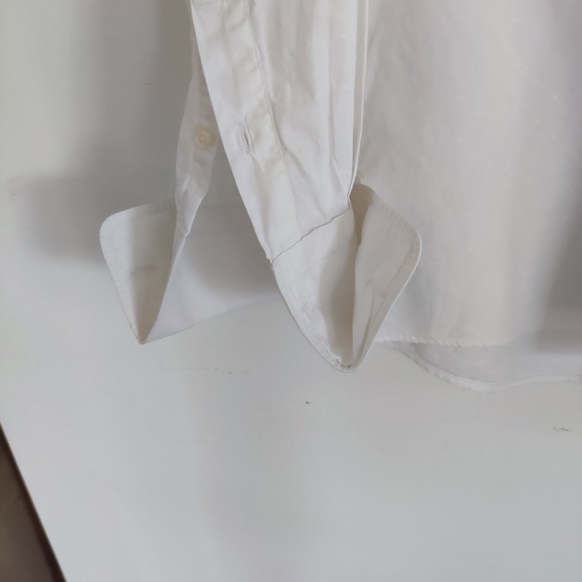 Beyaz Erkek Kol Düğmeli Klasik Gömlek - Görsel 2