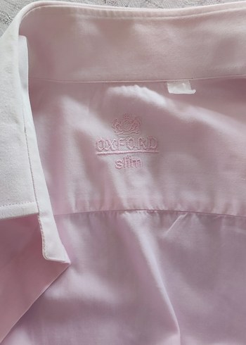 Pembe Kol Düğmeli Erkek Gömlek - Görsel 3