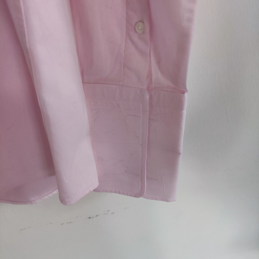 Pembe Kol Düğmeli Erkek Gömlek - Görsel 2