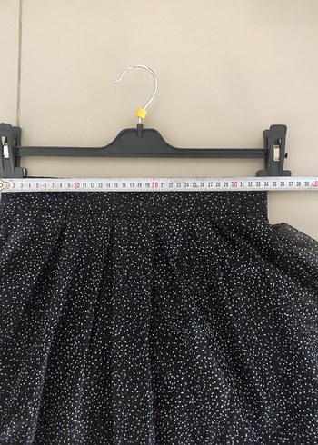 Koron Puantiyeli Pilili Midi Etek - Görsel 6