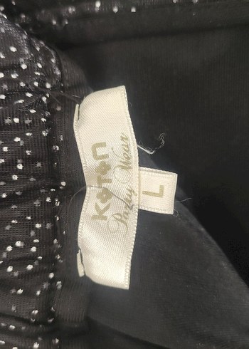 Koron Puantiyeli Pilili Midi Etek - Görsel 5