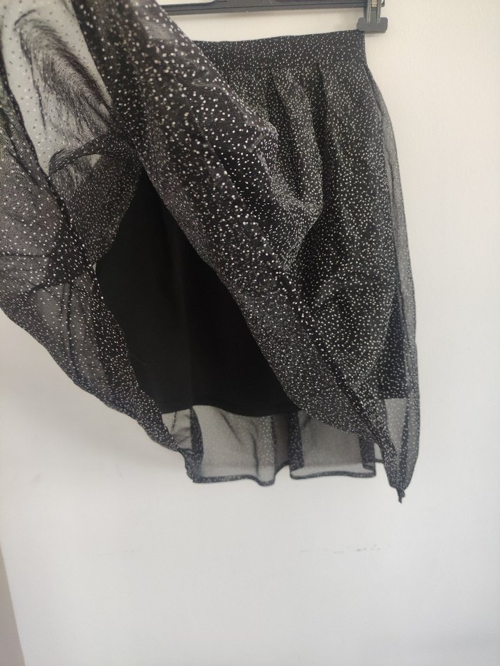 Koron Puantiyeli Pilili Midi Etek - Görsel 2