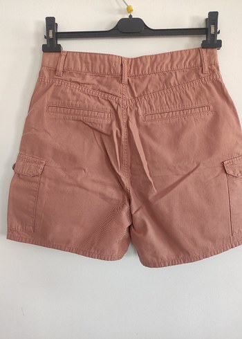 40 Beden camel Renk Kadın Bej Kargo Mini Şort