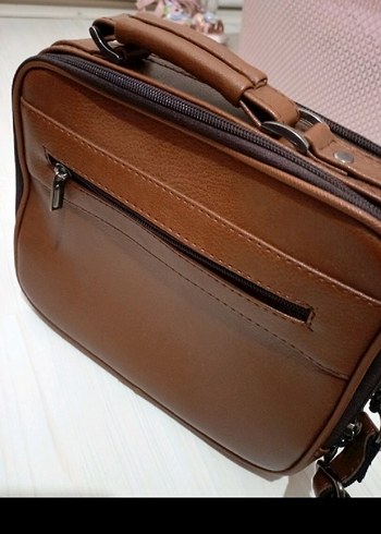 deri Kahverengi Erkek Omuz Çantası - Görsel 3