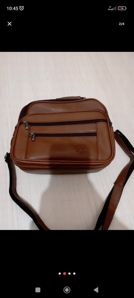 deri Kahverengi Erkek Omuz Çantası - Görsel 2