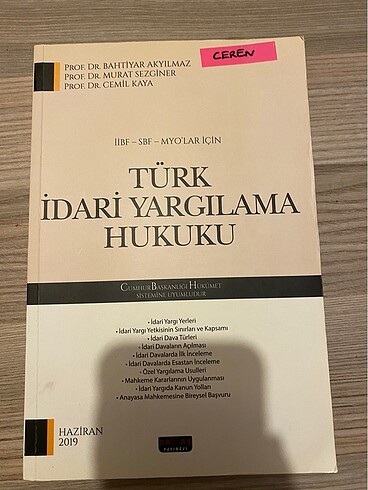 İdari yargılama hukuku kitabı