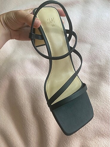 36 Beden siyah Renk H&M sandalet