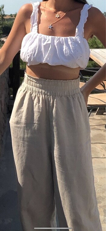 H&M keten pantalon