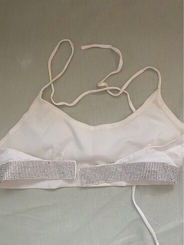 xs Beden beyaz Renk Zara crop top