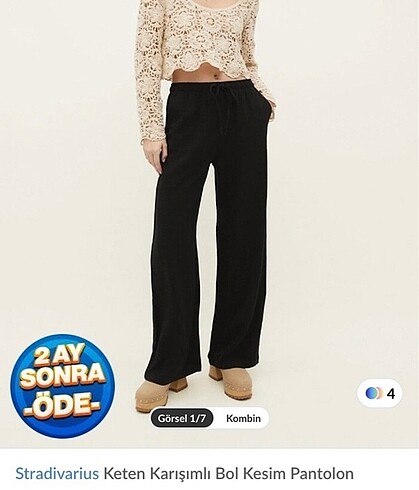 Stradivarius keten pantalon