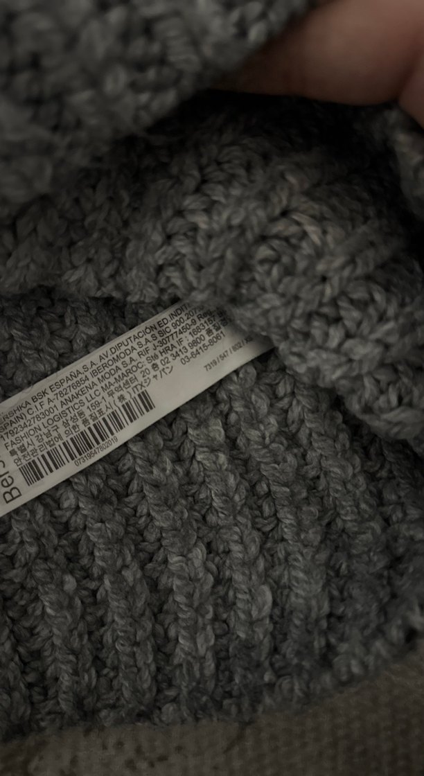 Gri Örgü Boğazlı Kadın Kazak - Görsel 2