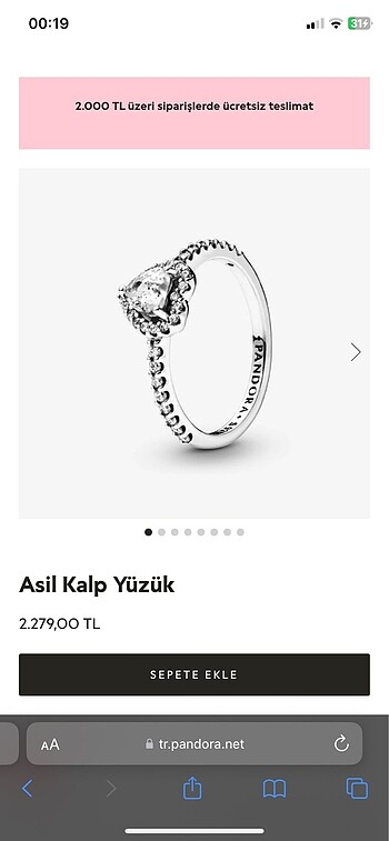 ORJİNAL PANDORA YÜZÜK