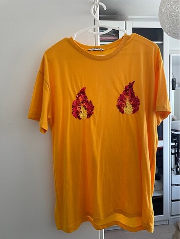 Zara payetli t-shirt