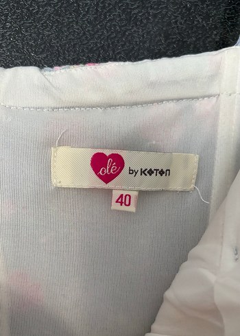 Koton Çiçek Desenli Mavi Elbise - Görsel 2