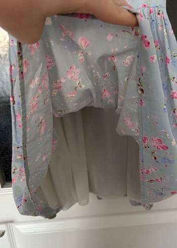 Koton Çiçek Desenli Mavi Elbise - Görsel 3