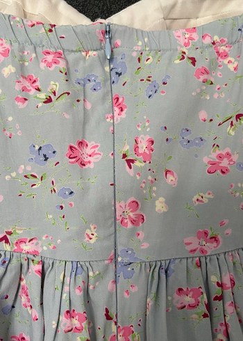 Koton Çiçek Desenli Mavi Elbise - Görsel 6