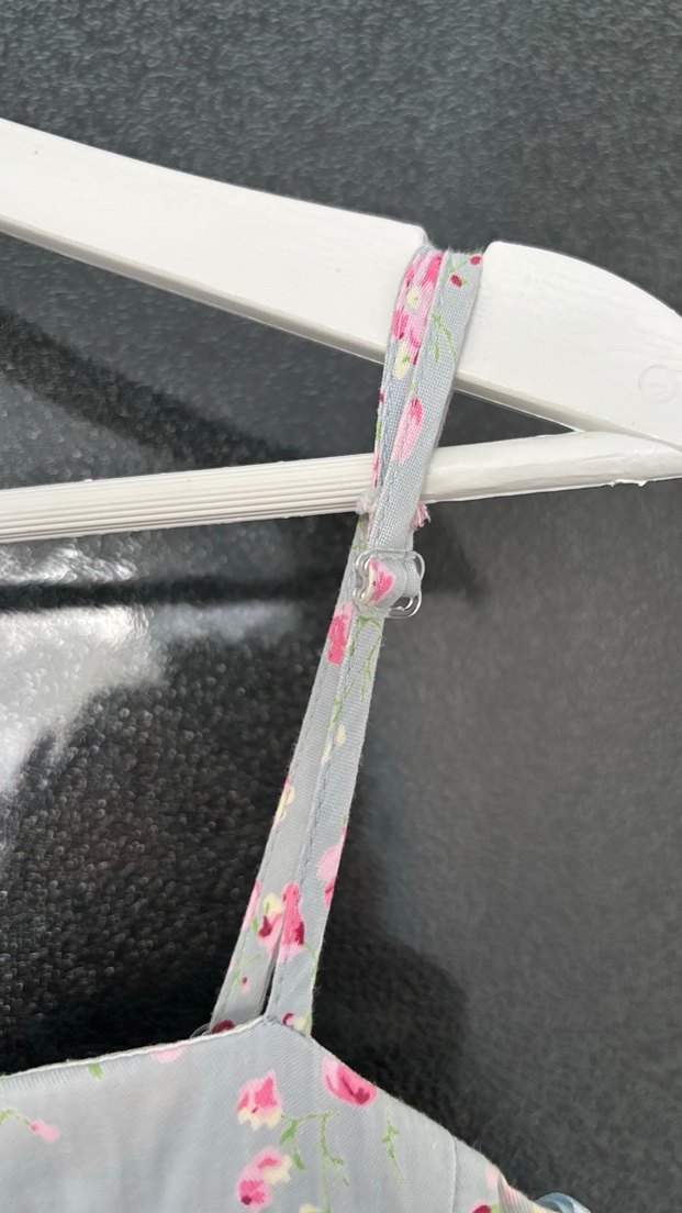 Koton Çiçek Desenli Mavi Elbise - Görsel 4