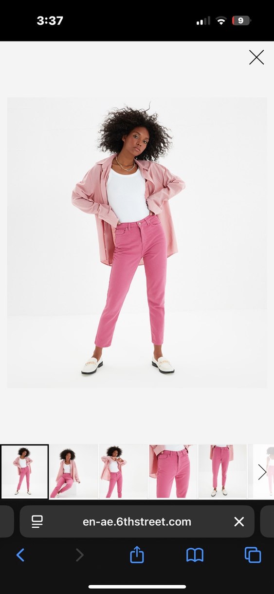 Trendyolmilla Çağla Yeşili Yüksek Bel Mom Jean - Görsel 5