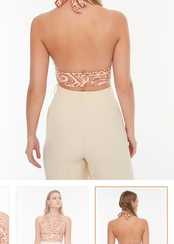 Trendyolmilla Crop Kahverengi Bluz - Görsel 6