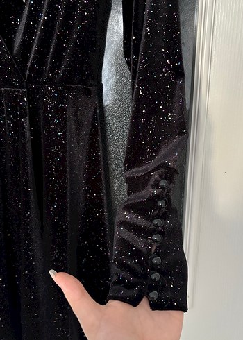 Koton Party Wear Siyah Parıltılı Elbise - Görsel 2