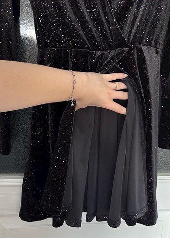 Koton Party Wear Siyah Parıltılı Elbise - Görsel 5