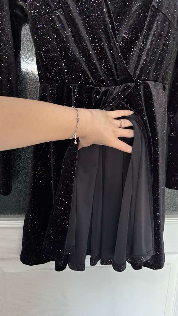 Koton Party Wear Siyah Parıltılı Elbise - Görsel 5