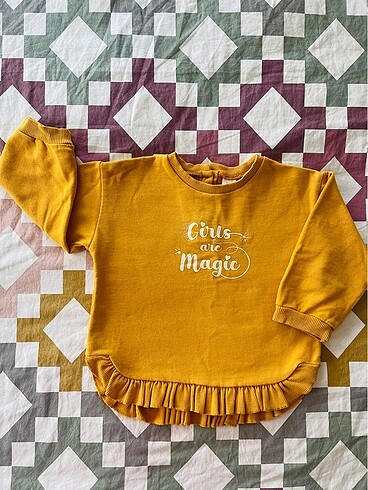 24-36 ay fırfırlı sweatshirt