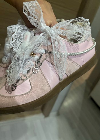 37 Beden pembe Renk COQUETTE SNEAKER/ TEMU SNEAKER