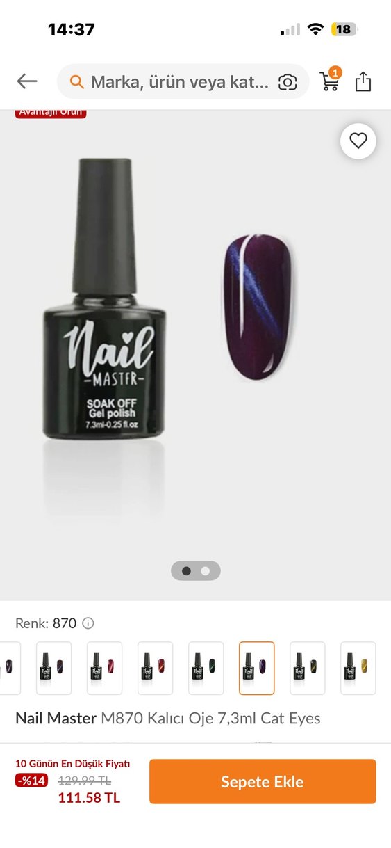 NAİLMASTER KALICI OJE SETİ ve CAT EYE OJE - Görsel 3