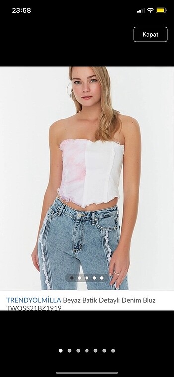 TRENDYOLMİLLA CROP BLUZ