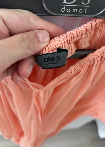 Pembe V Yaka Keten Salaş elbise - Görsel 3