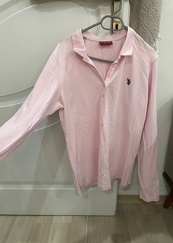 Pembe Uzun Kollu Düğmeli Kadın Gömlek