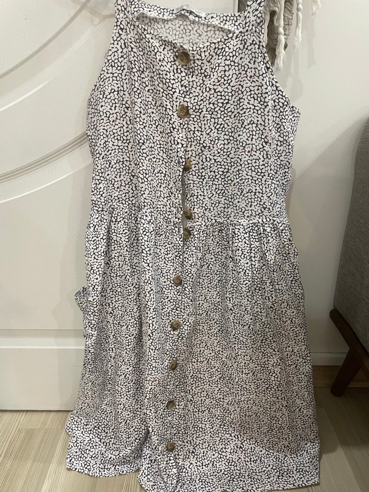 Bohem Yılan Desenli Uzun Askılı Elbise - Görsel 3