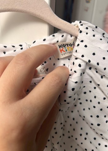 Kız Çocuk Beyaz Balon Kol Denim gömlek - Görsel 7