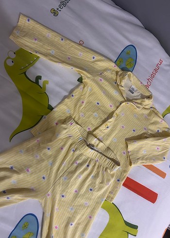 Sarı Uzun Kollu Bebek Kız Takımı - Görsel 4