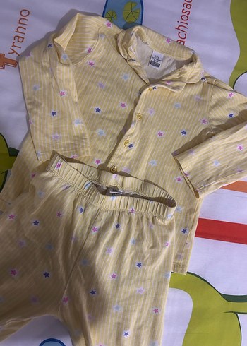 Sarı Uzun Kollu Bebek Kız Takımı - Görsel 5