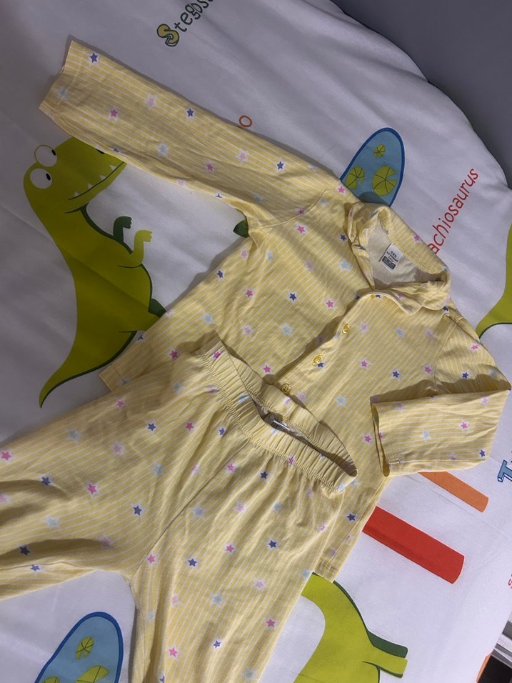 Sarı Uzun Kollu Bebek Kız Takımı - Görsel 4