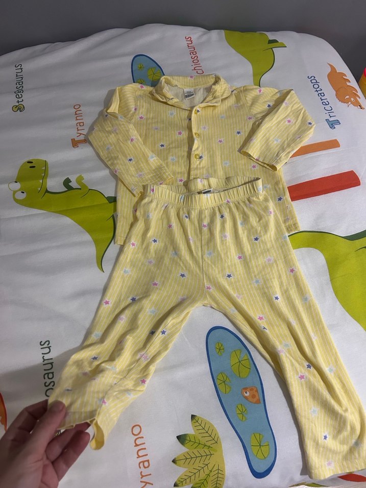 Sarı Uzun Kollu Bebek Kız Takımı - Görsel 2