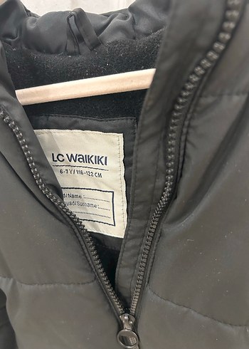 Siyah Peluş Detaylı Çocuk Kışlık Mont - Görsel 3