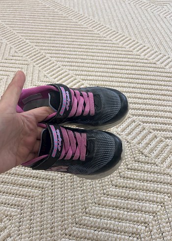 Kız Çocuk Pembe Gri Spor Ayakkabı - Görsel 6