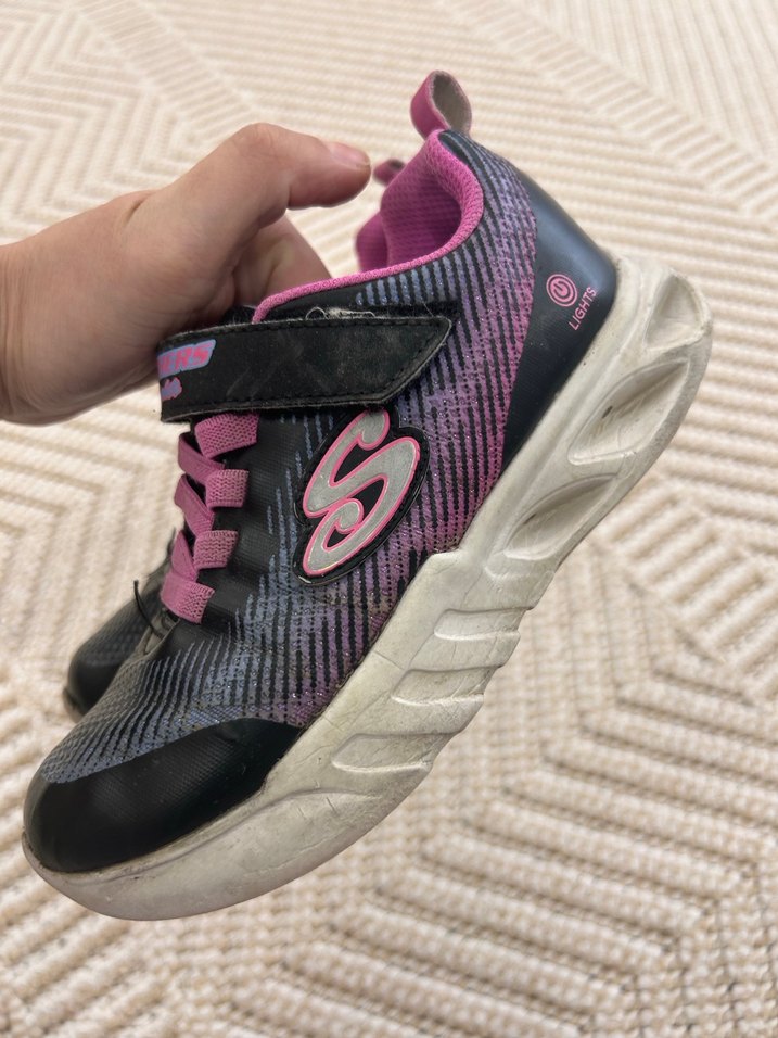 Kız Çocuk Pembe Gri Spor Ayakkabı - Görsel 4