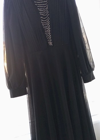 Abiye Uzun Siyah Gotik Kadın Abiye Elbise