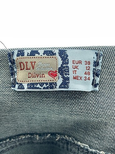 38 Beden mavi Renk Dilvin Kot Ceket %70 İndirimli.