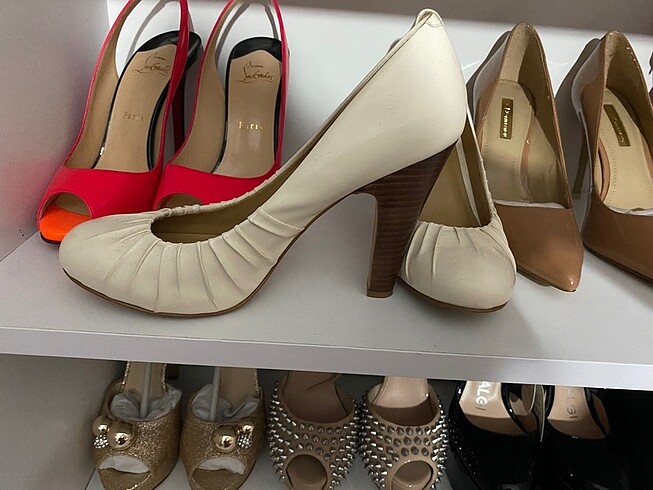 37 Beden Nine west krem rengi ayakkabı