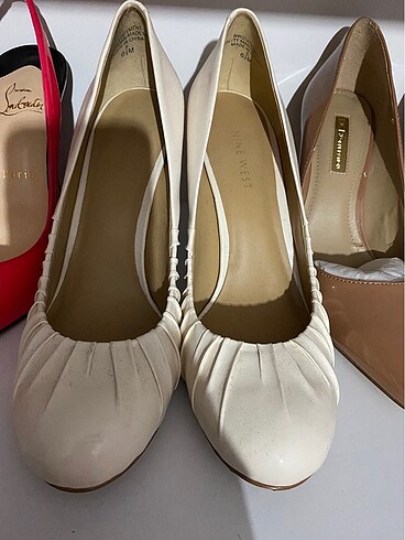 Zara Nine west krem rengi ayakkabı