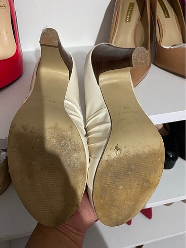 37 Beden ten rengi Renk Nine west krem rengi ayakkabı